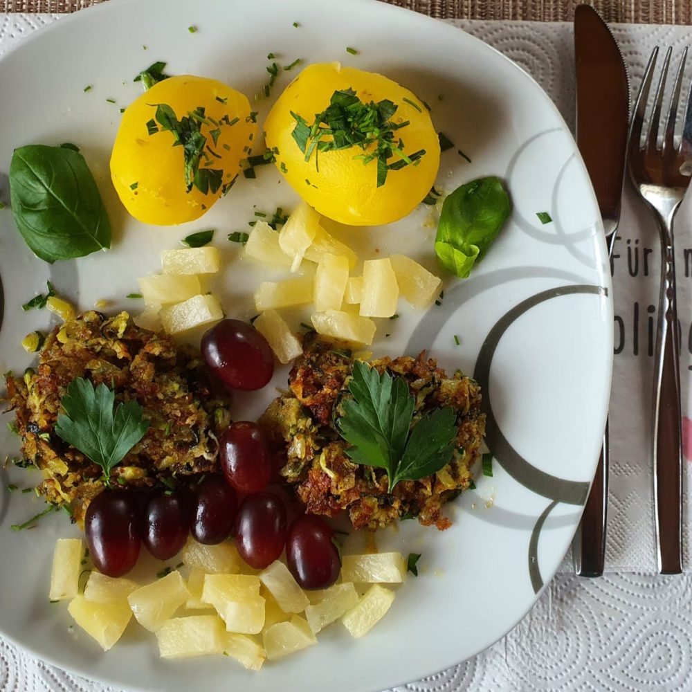 Zucchini-Kartoffeln Laibchen